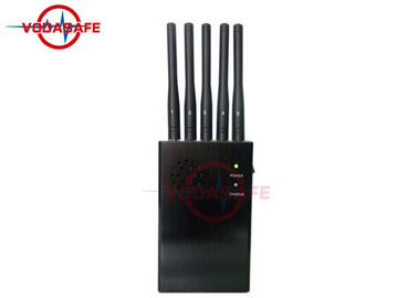 Five Antennas Portable Signal Jammer Europe Style Cover Radius 2 - 20m