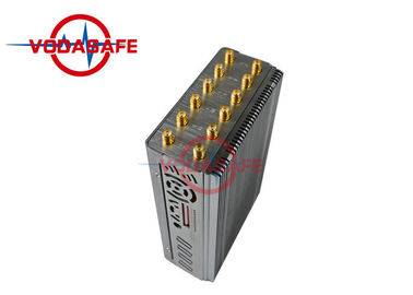 Portable Mobile Phone Signal Jammer 12 Antennas Working 30m With 10000mAh Battery