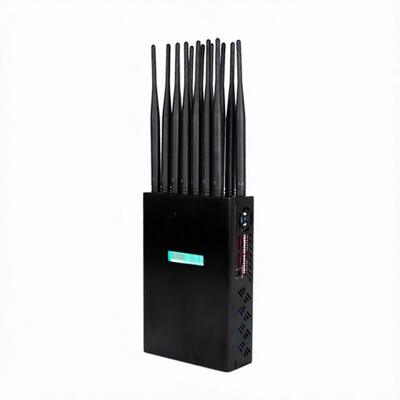 comprare Alto potere tenuto in mano dell'emittente di disturbo del segnale del telefono di 14 antenne per WiFi GPS Lojack online manufacture