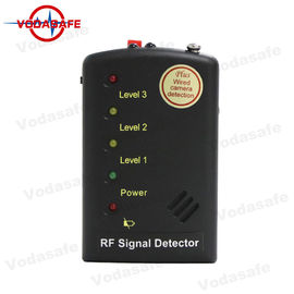 Black Color Wireless Camera RF Detector , Hidden Camera Detector Silent Detection