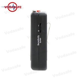 Black Color Wireless Camera RF Detector , Hidden Camera Detector Silent Detection