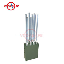 Military Green Shell Cell Phone Signal Jammer For 2G 3G 4G 5G GPS Signal Blocking